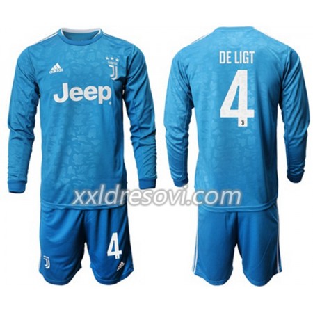 Juventus De Ligt 4 Treći Dječji Komplet Dresovi za Nogomet 2019-2020 Dugim Rukavima (+ kratke hlače)